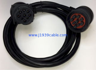 Right Angle Deutsch 9-Pin J1939 Female to Right Angle J1939 Male Cable