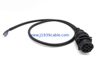 Deutsch 9-Pin J1939 Male with Square Flange to Open End CAN Bus Cable