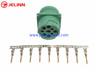 Green J1939 9 Pin Connector Type 2 Male Plug Deutsch HD10-9-1939P-P080