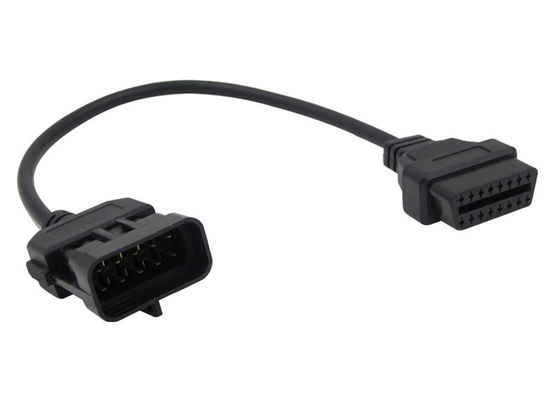 OBD2 OBDII J1962 Female to Opel 10 Pin OBD1 Male Connector Cable