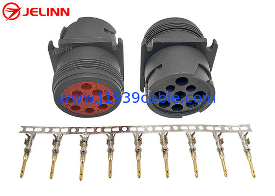 Type 1 Deutsch 9 Pin J1939 Male Plug Connector with 9 PCS of Pins