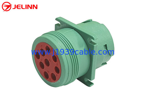 Green J1939 9 Pin Connector Type 2 Male Plug Deutsch HD10-9-1939P-P080
