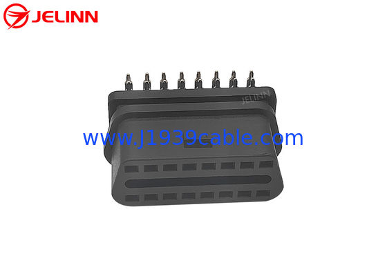 16 Pin J1962 OBD2 OBDII Female Connector with Right Angle 90 Degree Pins