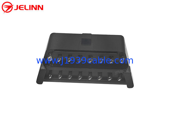 16 Pin J1962 OBD2 OBDII Female Connector with Straight Pins at The Back