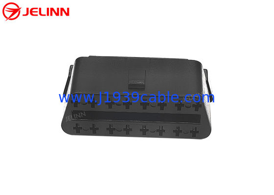 16 Pin J1962 OBD2 OBDII Female Connector with Straight Pins at The Back