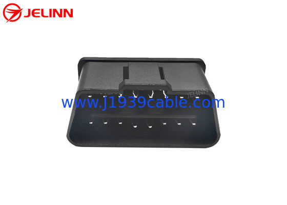 16 Pin J1962 OBD2 OBDII Male Plug Connector with Straight Pins