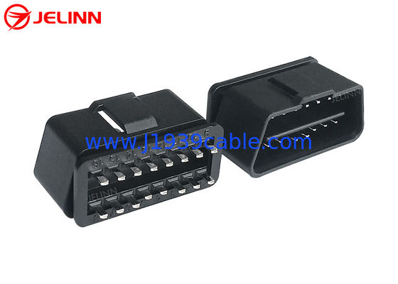 16 Pin J1962 OBD2 OBDII Male Plug Connector with Straight Pins