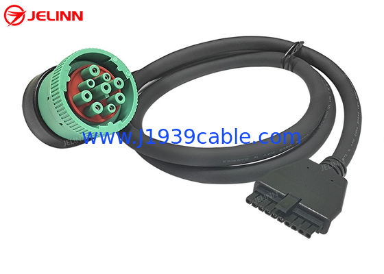 PT30 Kabel urządzenia ELD 9 pin J1939 Kabel do elektronicznego urządzenia dziennikarskiego ciężarówki w Ameryce Północnej