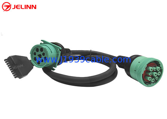 PT30 ELD 9 Pin J1939 Splitter Y Cable dla PT 30 Elektronicznego Urządzenia Logging ciężarowych w Ameryce Północnej