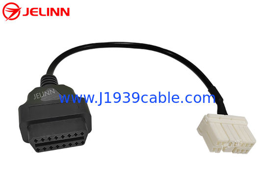 12pin do OBD 2 OBDII Diagnostyczny kabel 12pin do 16pin OBD2 Przęgi drutowe dla Tesli Model S Rok 2015 lub starszy
