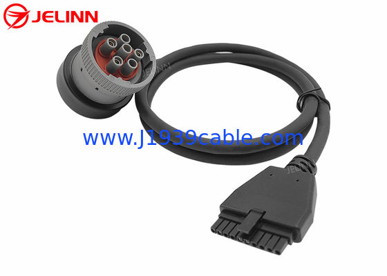 PT30 Kabel urządzenia ELD 6 pin J1939 Kabel do elektronicznego urządzenia dziennikarskiego ciężarówki w Ameryce Północnej