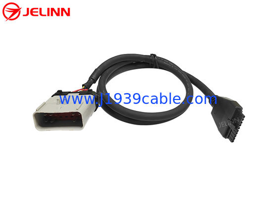 PT30 Kabel urządzenia ELD 14Pin RP1226 Kabel do urządzenia elektronicznego do drogowania ciężkich ciężarówek w Ameryce Północnej
