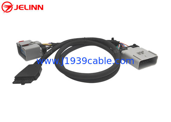 PT30 Kabel urządzenia ELD 14Pin RP1226 Y Kabel do elektronicznego urządzenia dziennikarskiego ciężarówek w Ameryce Północnej